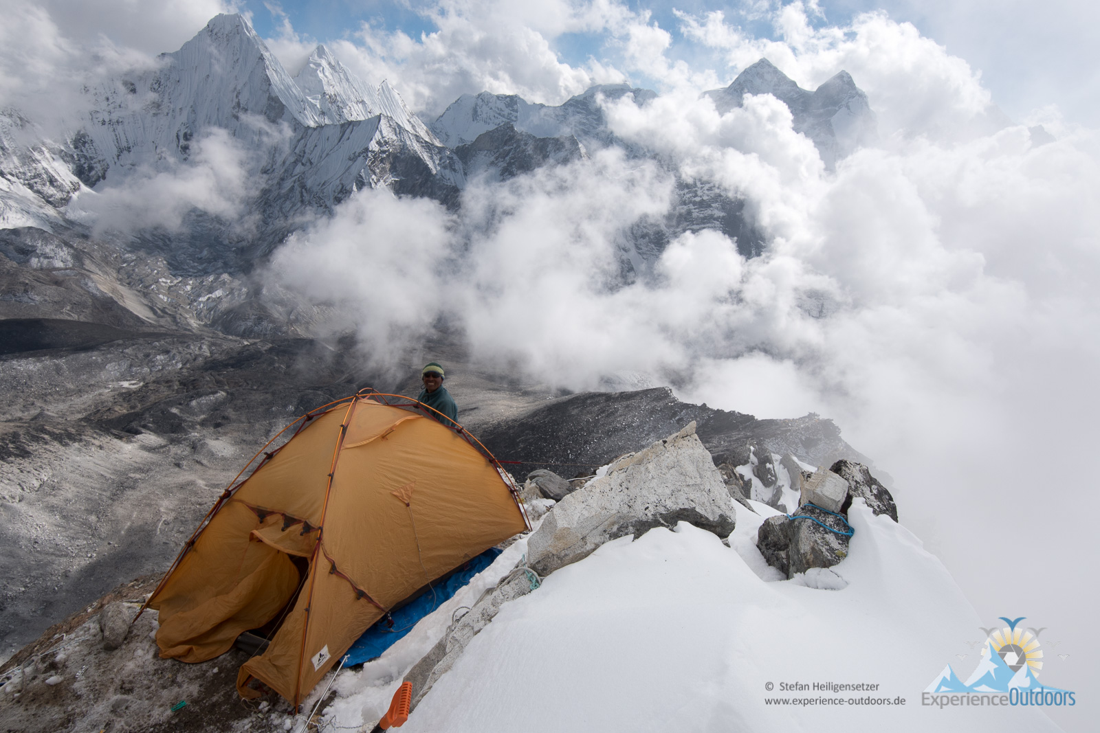 Tiefblick vom Camp 2